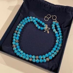 Artisan Crafted Sterling Bead & Anatase Necklace